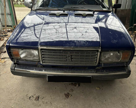 Синий ВАЗ 2107, объемом двигателя 1.45 л и пробегом 74 тыс. км за 1300 $, фото 1 на Automoto.ua