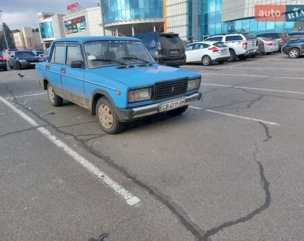 Синий ВАЗ 2107, объемом двигателя 1.45 л и пробегом 98 тыс. км за 600 $, фото 1 на Automoto.ua