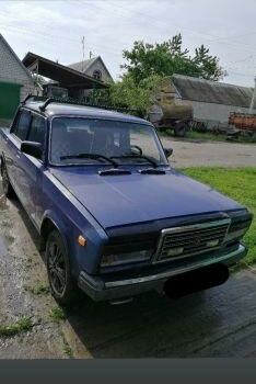 Синій ВАЗ 2107, об'ємом двигуна 1.6 л та пробігом 70 тис. км за 1400 $, фото 1 на Automoto.ua