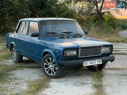 Синій ВАЗ 2107, об'ємом двигуна 1.45 л та пробігом 190 тис. км за 600 $, фото 1 на Automoto.ua