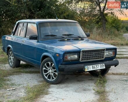 Синій ВАЗ 2107, об'ємом двигуна 1.45 л та пробігом 190 тис. км за 600 $, фото 1 на Automoto.ua