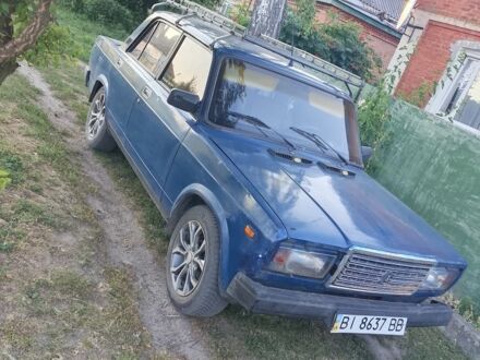 Синий ВАЗ 2107, объемом двигателя 1 л и пробегом 23 тыс. км за 623 $, фото 1 на Automoto.ua