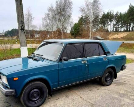 Синий ВАЗ 2107, объемом двигателя 1.5 л и пробегом 130 тыс. км за 1200 $, фото 1 на Automoto.ua