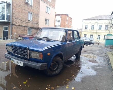 Синий ВАЗ 2107, объемом двигателя 1.5 л и пробегом 90 тыс. км за 595 $, фото 1 на Automoto.ua