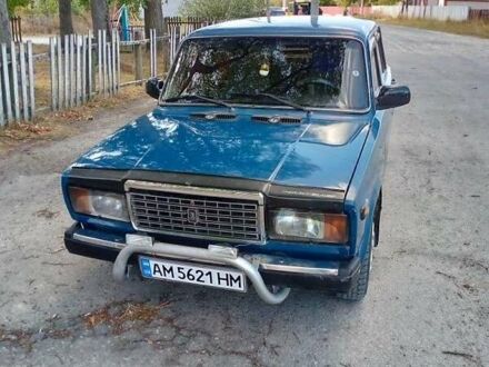 Синий ВАЗ 2107, объемом двигателя 1.5 л и пробегом 500 тыс. км за 1450 $, фото 1 на Automoto.ua