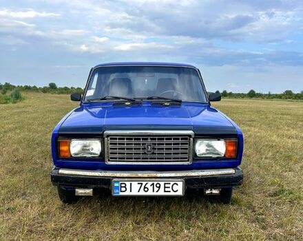 Синий ВАЗ 2107, объемом двигателя 1.5 л и пробегом 200 тыс. км за 1000 $, фото 1 на Automoto.ua