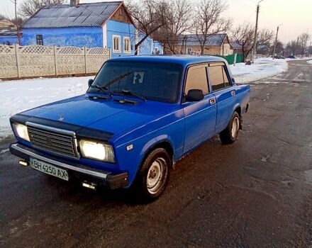 Синий ВАЗ 2107, объемом двигателя 1.5 л и пробегом 120 тыс. км за 1000 $, фото 1 на Automoto.ua