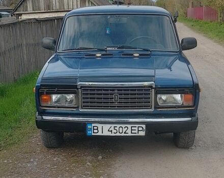 Синий ВАЗ 2107, объемом двигателя 1.5 л и пробегом 197 тыс. км за 1350 $, фото 1 на Automoto.ua