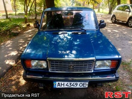 Синий ВАЗ 2107, объемом двигателя 1.5 л и пробегом 123 тыс. км за 1400 $, фото 1 на Automoto.ua