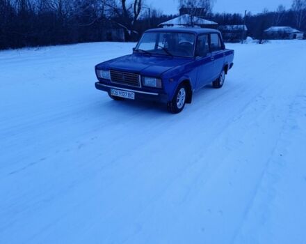 Синий ВАЗ 2107, объемом двигателя 1.5 л и пробегом 75 тыс. км за 690 $, фото 1 на Automoto.ua