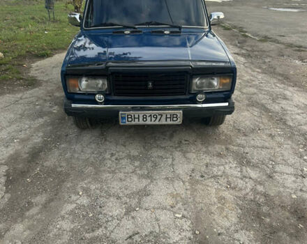 Синий ВАЗ 2107, объемом двигателя 1.7 л и пробегом 200 тыс. км за 1350 $, фото 1 на Automoto.ua