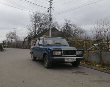 Синий ВАЗ 2107, объемом двигателя 1.5 л и пробегом 300 тыс. км за 618 $, фото 1 на Automoto.ua
