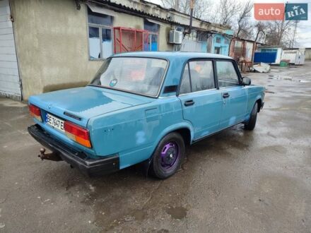 Синий ВАЗ 2107, объемом двигателя 1.5 л и пробегом 90 тыс. км за 1400 $, фото 1 на Automoto.ua
