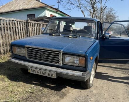 Синій ВАЗ 2107, об'ємом двигуна 1.5 л та пробігом 84 тис. км за 850 $, фото 1 на Automoto.ua