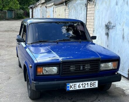 Синий ВАЗ 2107, объемом двигателя 1.5 л и пробегом 124 тыс. км за 1010 $, фото 1 на Automoto.ua