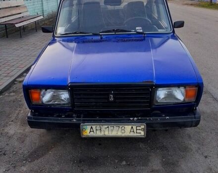 Синий ВАЗ 2107, объемом двигателя 1.5 л и пробегом 127 тыс. км за 600 $, фото 1 на Automoto.ua