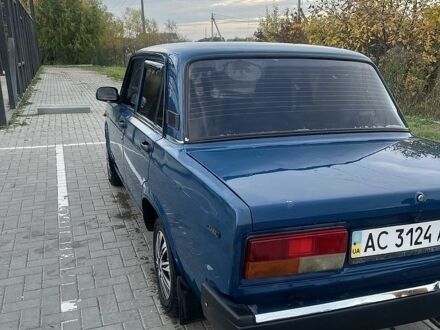 Синий ВАЗ 2107, объемом двигателя 1.3 л и пробегом 52 тыс. км за 1050 $, фото 1 на Automoto.ua