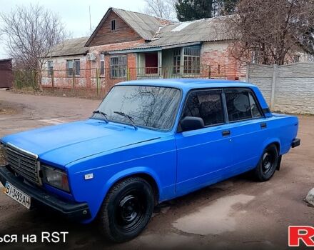 Синий ВАЗ 2107, объемом двигателя 1.5 л и пробегом 250 тыс. км за 650 $, фото 1 на Automoto.ua