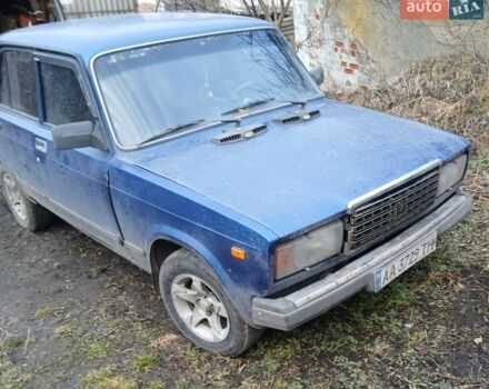 Синий ВАЗ 2107, объемом двигателя 1.45 л и пробегом 160 тыс. км за 600 $, фото 1 на Automoto.ua