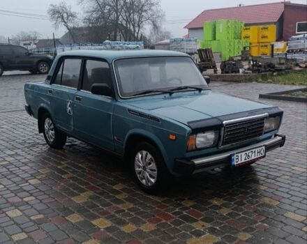 Синий ВАЗ 2107, объемом двигателя 1.5 л и пробегом 100 тыс. км за 900 $, фото 1 на Automoto.ua