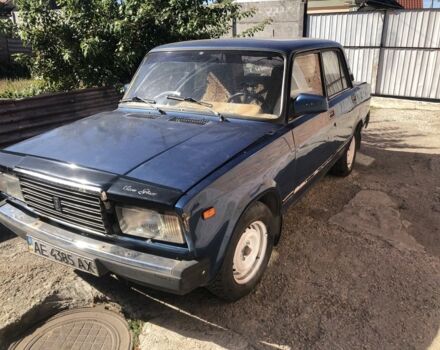 Синий ВАЗ 2107, объемом двигателя 1 л и пробегом 194 тыс. км за 500 $, фото 1 на Automoto.ua