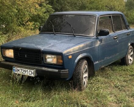 Синій ВАЗ 2107, об'ємом двигуна 1.5 л та пробігом 70 тис. км за 494 $, фото 1 на Automoto.ua