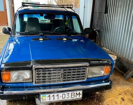 Синий ВАЗ 2107, объемом двигателя 1.5 л и пробегом 45 тыс. км за 900 $, фото 1 на Automoto.ua