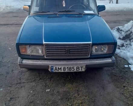 Синий ВАЗ 2107, объемом двигателя 1.5 л и пробегом 67 тыс. км за 1500 $, фото 1 на Automoto.ua