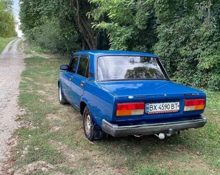 Синий ВАЗ 2107, объемом двигателя 1.45 л и пробегом 67 тыс. км за 1100 $, фото 1 на Automoto.ua
