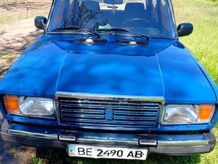 Синий ВАЗ 2107, объемом двигателя 1.3 л и пробегом 90 тыс. км за 1000 $, фото 1 на Automoto.ua