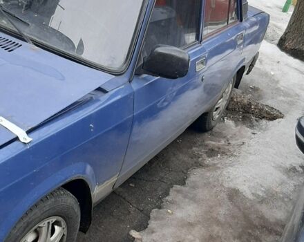 Синий ВАЗ 2107, объемом двигателя 1.5 л и пробегом 96 тыс. км за 600 $, фото 1 на Automoto.ua
