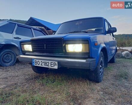 Синий ВАЗ 2107, объемом двигателя 1.45 л и пробегом 300 тыс. км за 400 $, фото 1 на Automoto.ua