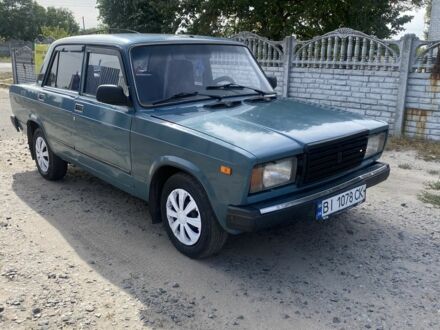 Синий ВАЗ 2107, объемом двигателя 1.5 л и пробегом 85 тыс. км за 1100 $, фото 1 на Automoto.ua