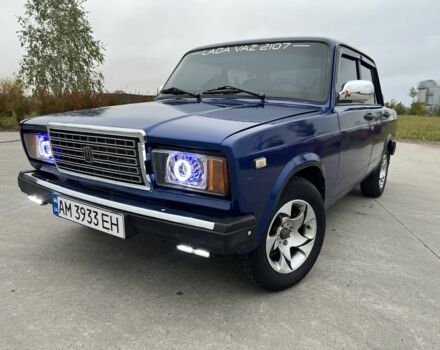 Синий ВАЗ 2107, объемом двигателя 1.5 л и пробегом 204 тыс. км за 1750 $, фото 1 на Automoto.ua