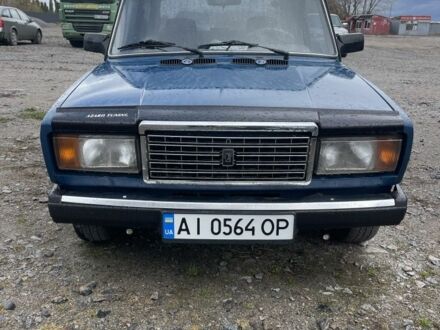 Синій ВАЗ 2107, об'ємом двигуна 1.5 л та пробігом 76 тис. км за 1100 $, фото 1 на Automoto.ua