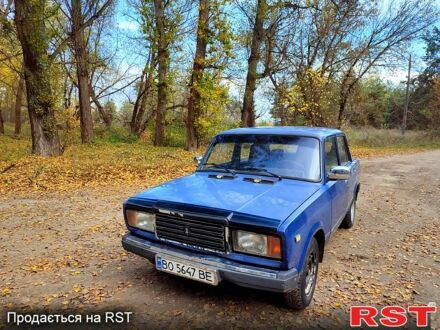 Синий ВАЗ 2107, объемом двигателя 1.5 л и пробегом 120 тыс. км за 350 $, фото 1 на Automoto.ua