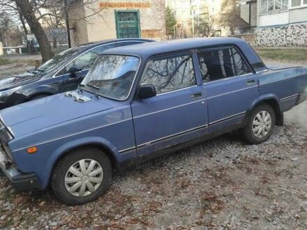 Синий ВАЗ 2107, объемом двигателя 1.5 л и пробегом 80 тыс. км за 1100 $, фото 1 на Automoto.ua