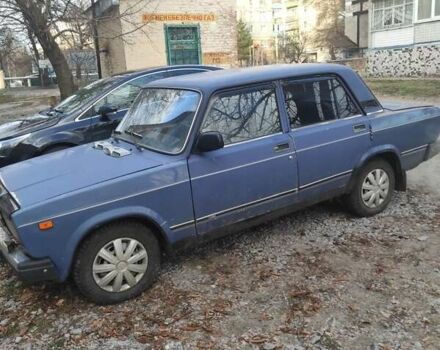 Синий ВАЗ 2107, объемом двигателя 1.5 л и пробегом 80 тыс. км за 1100 $, фото 1 на Automoto.ua