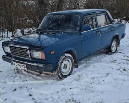 Синий ВАЗ 2107, объемом двигателя 1.5 л и пробегом 67 тыс. км за 1300 $, фото 1 на Automoto.ua