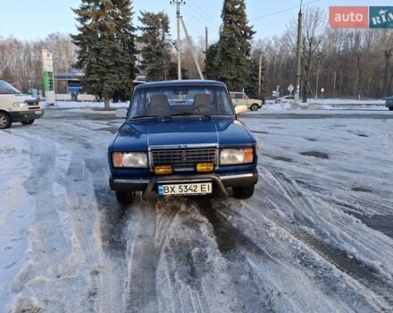 Синий ВАЗ 2107, объемом двигателя 1.46 л и пробегом 118 тыс. км за 750 $, фото 1 на Automoto.ua