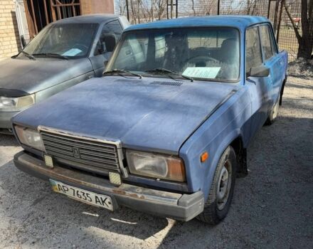 Синий ВАЗ 2107, объемом двигателя 1.5 л и пробегом 200 тыс. км за 362 $, фото 1 на Automoto.ua
