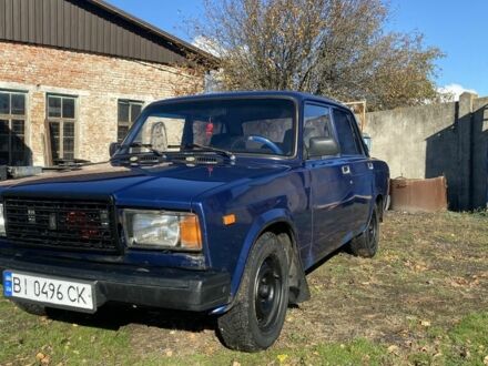 Синий ВАЗ 2107, объемом двигателя 1.5 л и пробегом 92 тыс. км за 1550 $, фото 1 на Automoto.ua