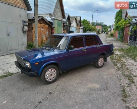 Синий ВАЗ 2107, объемом двигателя 1.5 л и пробегом 44 тыс. км за 2100 $, фото 1 на Automoto.ua