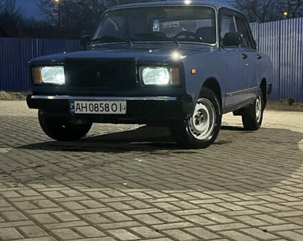 Синий ВАЗ 2107, объемом двигателя 1.45 л и пробегом 275 тыс. км за 1550 $, фото 1 на Automoto.ua