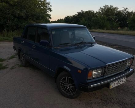 Синий ВАЗ 2107, объемом двигателя 1.5 л и пробегом 200 тыс. км за 1079 $, фото 1 на Automoto.ua