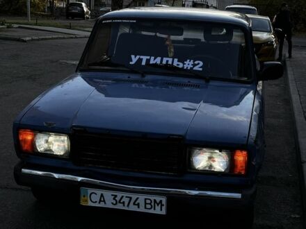 Синий ВАЗ 2107, объемом двигателя 1.5 л и пробегом 3 тыс. км за 600 $, фото 1 на Automoto.ua