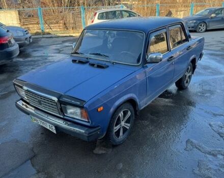 Синий ВАЗ 2107, объемом двигателя 1.6 л и пробегом 78 тыс. км за 1100 $, фото 1 на Automoto.ua
