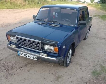 Синий ВАЗ 2107, объемом двигателя 1.5 л и пробегом 99 тыс. км за 1300 $, фото 1 на Automoto.ua