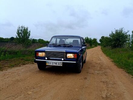 Синий ВАЗ 2107, объемом двигателя 1.5 л и пробегом 91 тыс. км за 1800 $, фото 1 на Automoto.ua