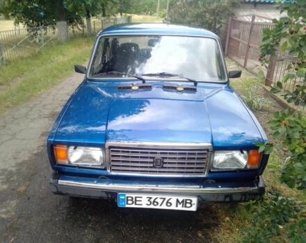 Синий ВАЗ 2107, объемом двигателя 1.5 л и пробегом 100 тыс. км за 2031 $, фото 1 на Automoto.ua